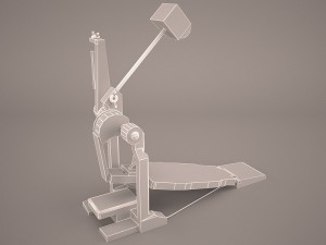 bass drum pedal 3D Model