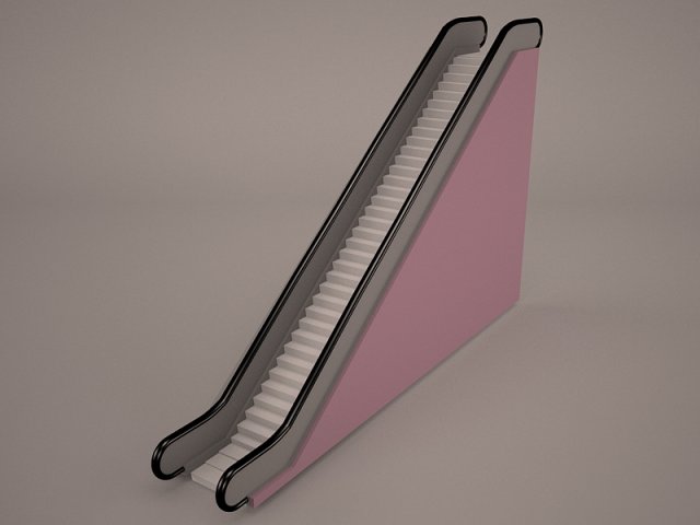 escalator Modelo 3D .c4d .max .obj .3ds .fbx .stl .blend 