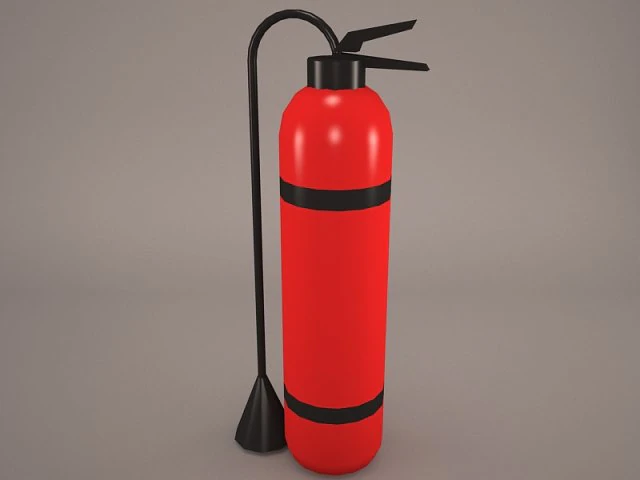 new fire extinguisher 3D Model .c4d .max .obj .3ds .fbx .stl .blend 