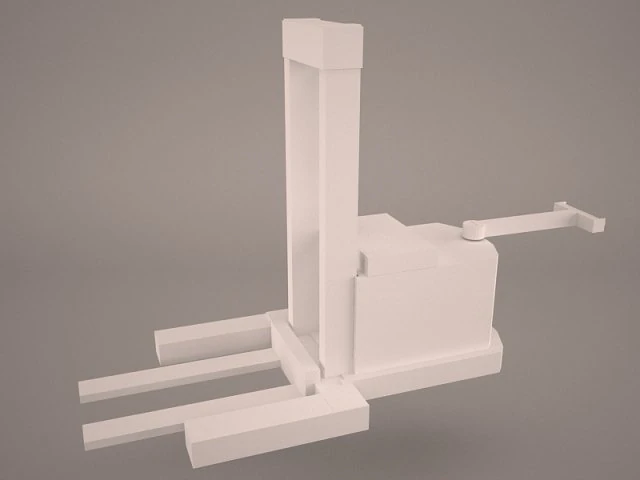 forklift 3D Model .c4d .max .obj .3ds .fbx .stl .blend 