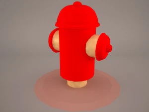 अग्नि हाईड्रेंट 3D मॉडल