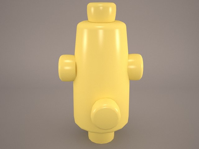 fire hydrant 1 3D Модель .c4d .max .obj .3ds .fbx .stl .blend 