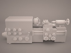 desktop lathe bm 180v 3D मॉडल