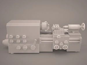 desktop lathe bm 180v 3D Model