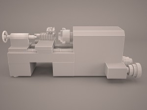 desktop lathe bm 180v 3D मॉडल