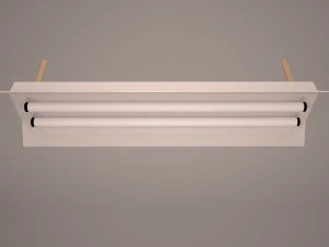 plafonniers fluorescents Modèle 3D