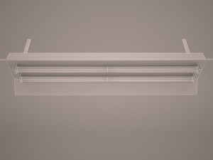 fluorescent ceiling lights Modelo 3D