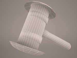 law gavel 3D Модель
