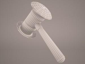 law gavel 3D Модель