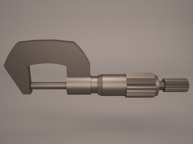 micrometer 3D Model .c4d .max .obj .3ds .fbx .stl .blend 