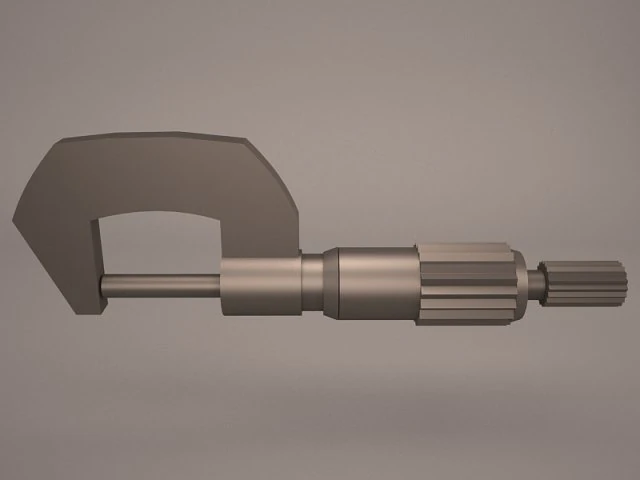 micrometer 3D Model .c4d .max .obj .3ds .fbx .stl .blend
