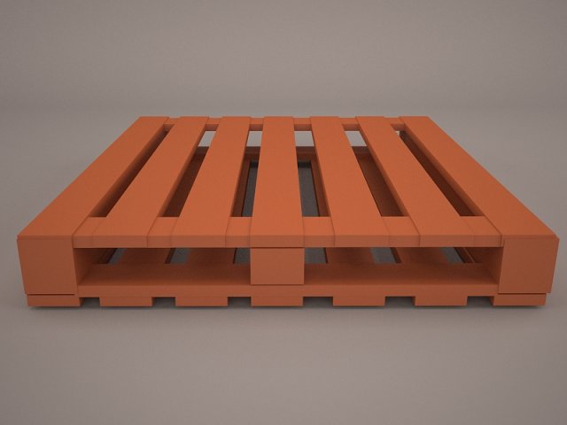 pallette Model 3D .c4d .max .obj .3ds .fbx .stl .blend 
