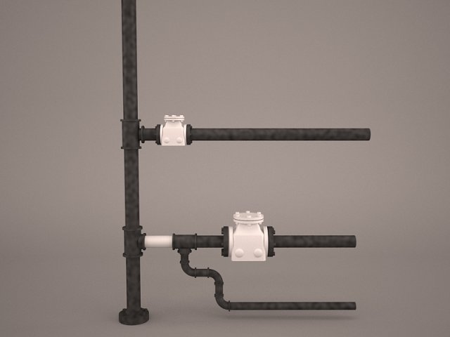 piping 3D 모델 .c4d .max .obj .3ds .fbx .stl .blend 