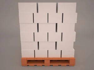 carga de paletes Modelo 3D