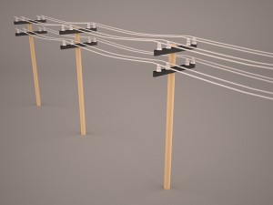 power line Modelo 3D