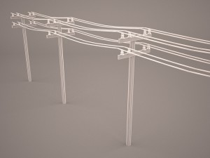 power line 3D Model