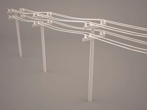 power line 3D Model