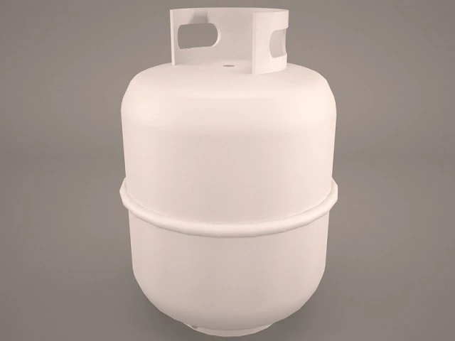 propane gas cylinder 3D Model .c4d .max .obj .3ds .fbx .stl .blend