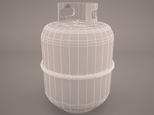 propane gas cylinder Model 3D