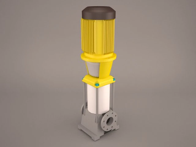 grundfos pump 3D Model .c4d .max .obj .3ds .fbx .stl .blend 