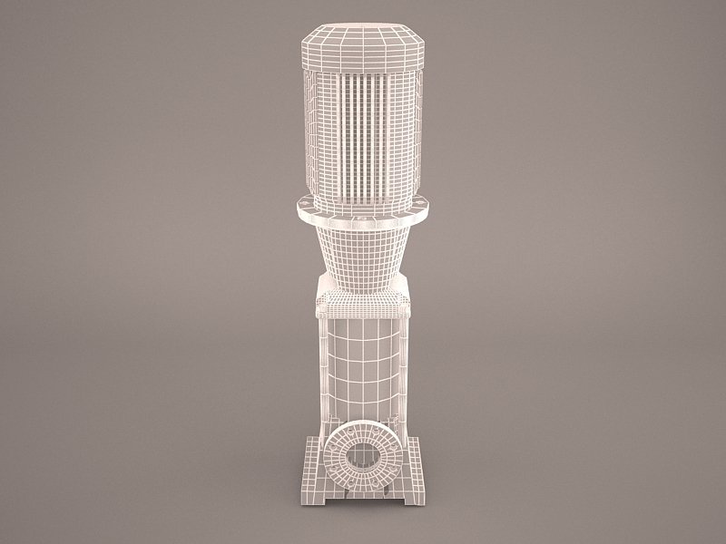 Grundfos pump 3D Model in Machines 3DExport