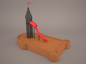 rocket slide 3D-Modell