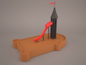 rocket slide 3D Model