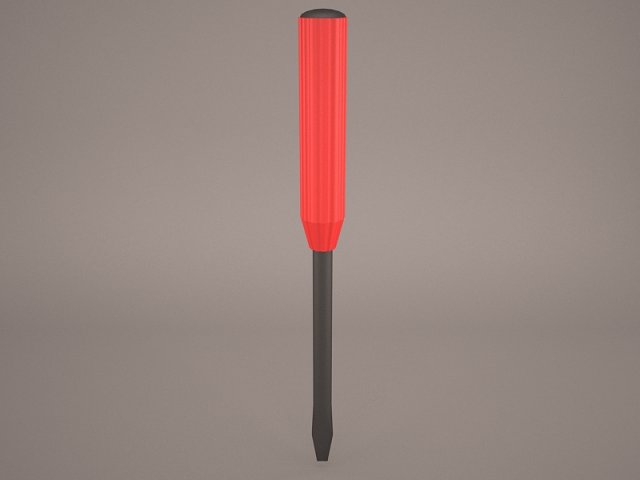 screwdriver 3D-Modell .c4d .max .obj .3ds .fbx .stl .blend 