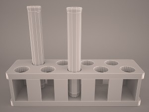 test tube 3D-Modell