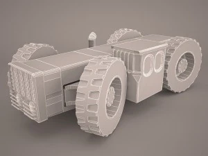 old tractor 3D Model