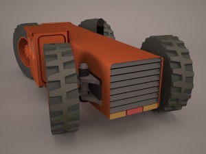 old tractor 3D Model