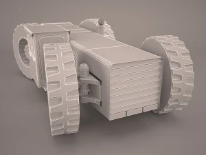 old tractor 3D Model