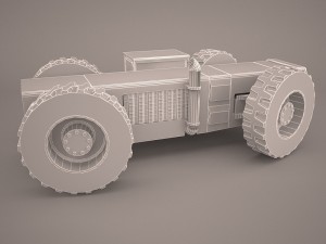 old tractor 3D Model
