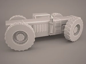 old tractor 3D Model
