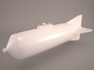 aim-120 amraam Modello 3D
