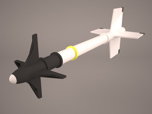 aircraft missile aim-9m sidewinder 3D 모델 .c4d .max .obj .3ds .fbx .stl .blend 