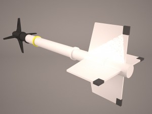 aircraft missile aim-9m sidewinder 3D 모델