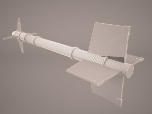 aircraft missile aim-9m sidewinder 3D 모델
