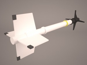 aircraft missile aim-9m sidewinder 3D 모델
