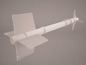 aircraft missile aim-9m sidewinder 3D 모델