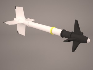 aircraft missile aim-9m sidewinder 3D 모델