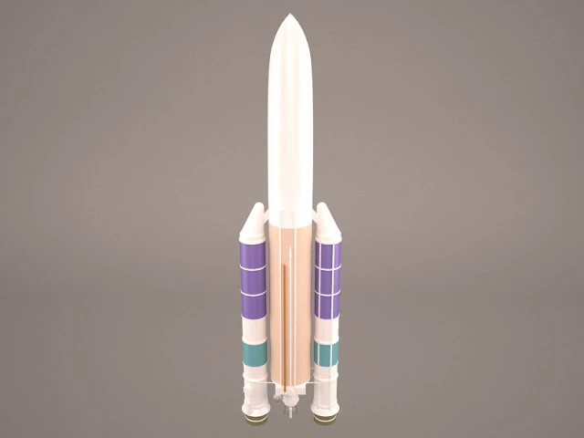 ariane 3D Model .c4d .max .obj .3ds .fbx .stl .blend 
