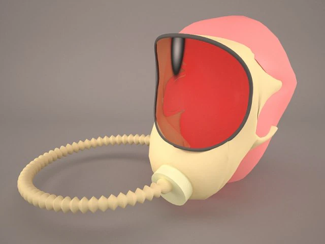 gas mask 3D Model .c4d .max .obj .3ds .fbx .stl .blend