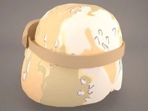 战斗头盔弹道 3D 模型