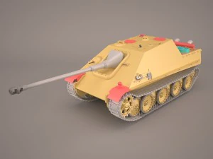 Jagdpanther cacciatorpediniere tedesco della seconda guerra mondiale Modello 3D