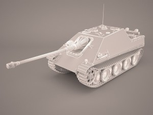 jagdpanther germany wwii tank destroyer Model 3D