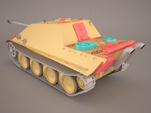 jagdpanther germany wwii tank destroyer Model 3D