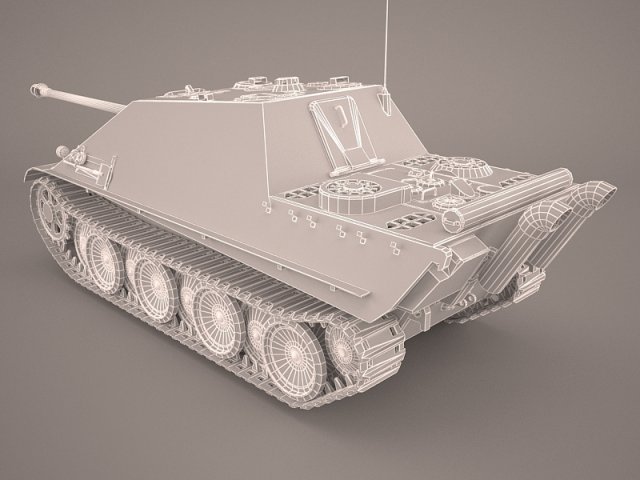 jagdpanther germany wwii tank destroyer 3D Model in Tank 3DExport