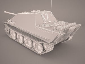 jagdpanther germany wwii tank destroyer Model 3D