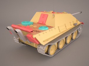 jagdpanther germany wwii tank destroyer Model 3D